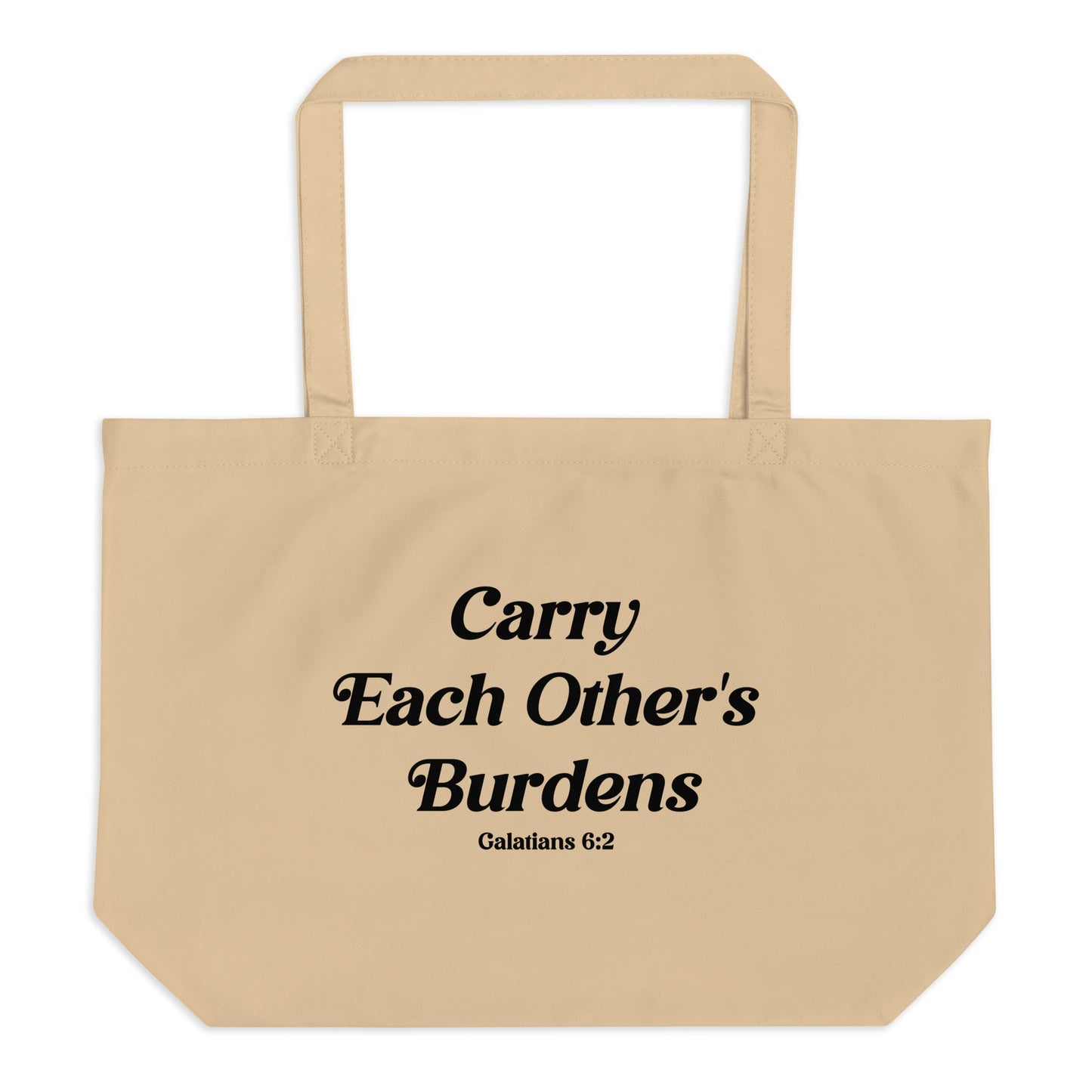 Galatians 6:2 Large Organic Tote