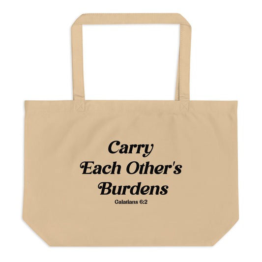 Galatians 6:2 Large Organic Tote